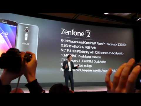 Asus Zenfone 2 and Zenfone Zoom @ CES 2015