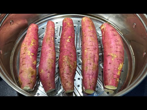 When steaming sweet potatoes, remember not to steam them directly in the pot. Do this step more. Th
