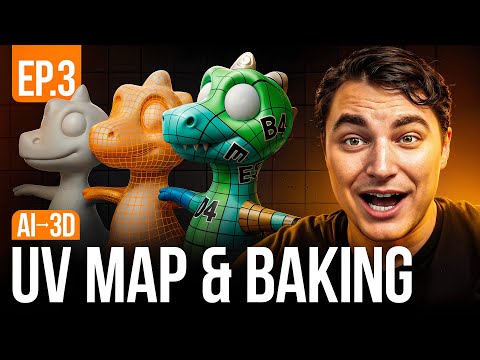 Ep.3 UV map & Normal Baking - From AI to Game-ready