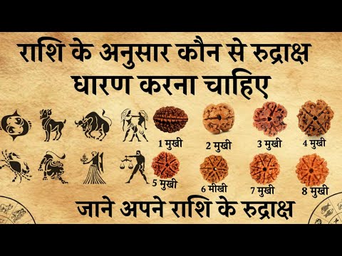 राशि के अनुसार कौन से रुद्राक्ष धारण करना चाहिए।अपने राशि के रुद्राक्ष 12 राशि के 14 रुद्राक्ष है।