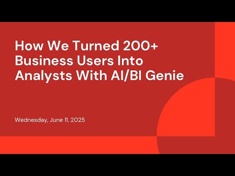 How We Turned 200+ Business Users Into Analysts With AI/BI Genie