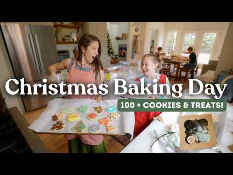 A Christmas Baking Day in Our Kitchen | 100+ Treats to Gift for Homemade Cookie Boxes | Kid-Friendly