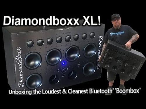 Unboxing the REAL Loudest CLEANEST Bluetooth Boombox - The Diamondboxx XL! 14 Speakers 560watts RMS