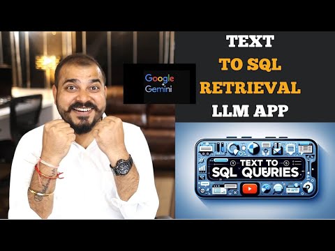 End To End Text To SQL LLM App Along With Querying SQL Database Using Google Gemini Pro