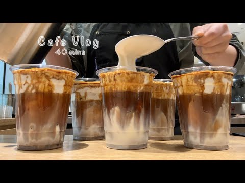 Cafe Vlog | ๐ค๐ฆ 40-Min Korean Cafes Famous for Cream Lattes ๐ฆ๐ค