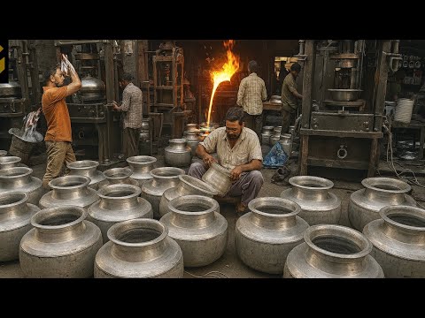 Cooking Pots Complete Manufacturing Process From Waste Aluminium scrap || Made in Pakistan