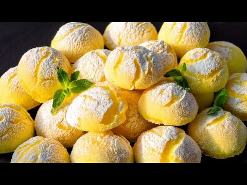 Soft lemon cookies 🍋 that melt in your mouth 🤤