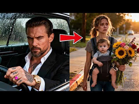 Босс мафии злился на светофоре, пока не увидел бывшую жену, продающую цветы с их общим ребенком