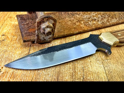 Making A Hunting Knife From An Old Spring