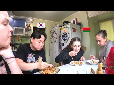 Making BIBIMBAP for my Belarusian In-Laws! 🇰🇷🇧🇾 (Culture Shock Reaction) | EP.3