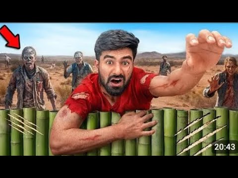 Surviving Night in Zombie Attacking area | The experiment Tv