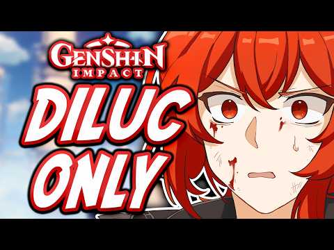 Can You Beat Genshin Impact Only Using Diluc??!!