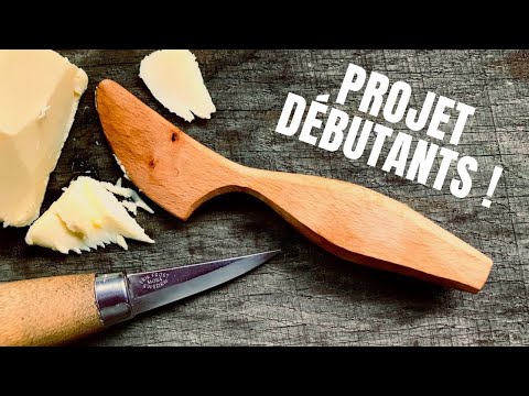 Learn how to carve with a knife with an easy project: a butter knife