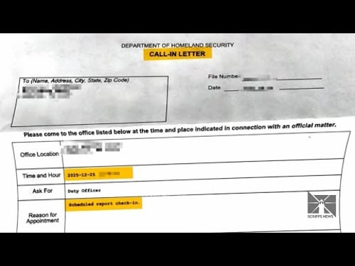 Afghan migrants ordered to report to ICE on Christmas, New Year's Day