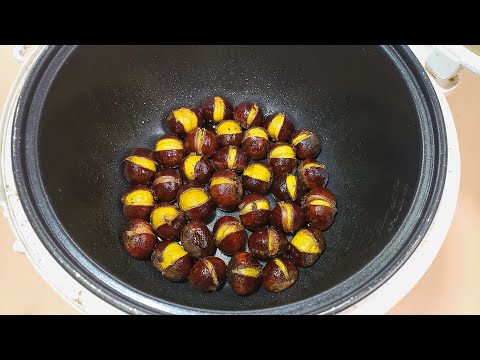 糖炒板栗别花钱买了,教你只用一个电饭锅,10分钟做一大盘,真香