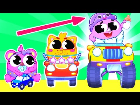 Canção do Carrinho Vrum 🚗🎵 | Músicas para Crianças | Toddler Zoo