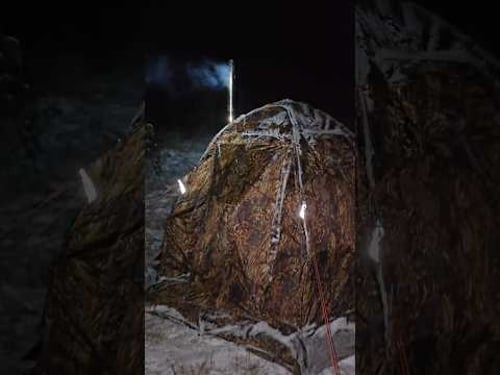 Cooking venison in the hot tent. Check out the full video!