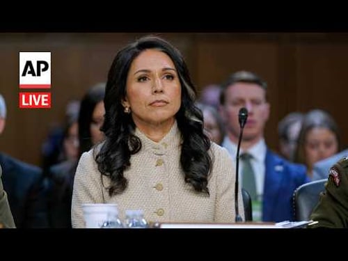 LIVE: Tulsi Gabbard and Kash Patel hearing on Iran war and worldwide threats
