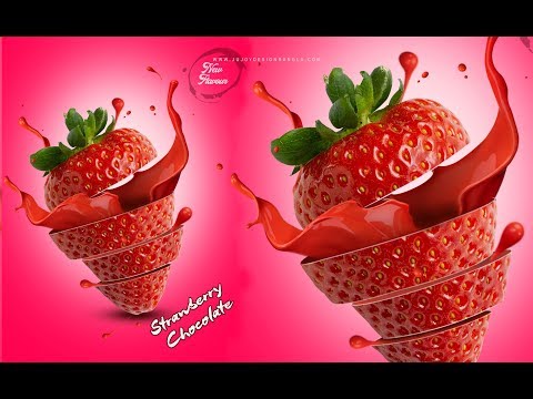 Photoshop | Poster Design Strawberry Flavor | Ju Joy Design Bangla
