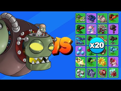 DR. ZOMBOSS VS PLANTAS FUSIONADAS X20 | PvZ Fusion