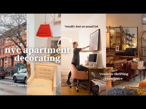 Thrift shopping for my NYC apartment *wall decor*. A vlog.
