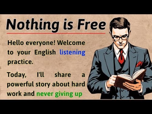 Nothing is Free || Learn English Through Story Level 1 🔥 || English Listening Practice ✅