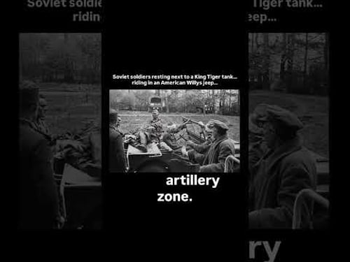 Soviet Troops in an American Jeep — Berlin 1945