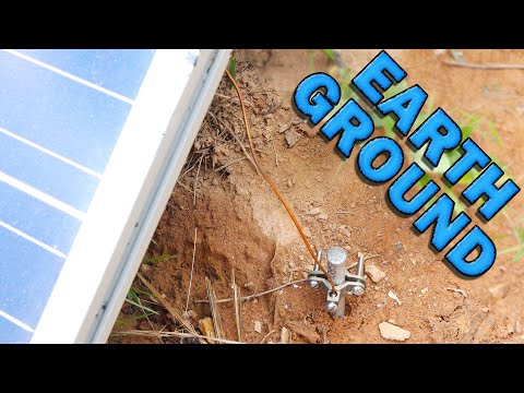 Earth Grounding Solar Panels