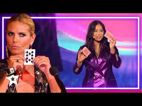 6 UNBELIEVABLE Magic Card Tricks on America's Got Talent!