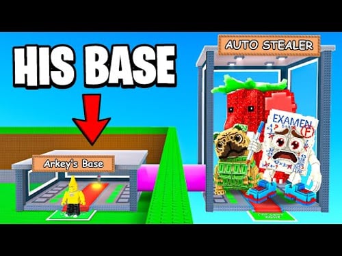 AUTO STEALING BASE TROLL in Steal A Brainrot 😂