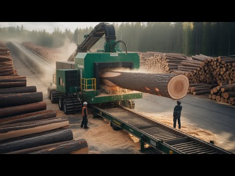 Inside the Largest Wood Sawmill Factory – How Plywood Is Made From Logs to Table (Full Process)