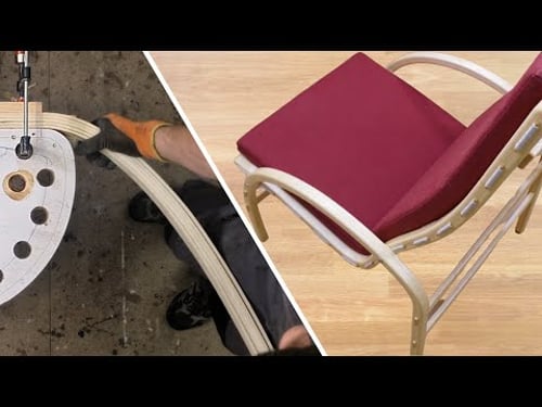 Making a handmade armchair from bent wood