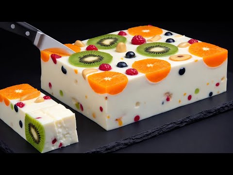 ❗Only milk and condensed milk! Christmas dessert in 10 minutes without an oven, flour or gelatin!