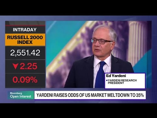 Yardeni Sees Increased Risk of a Sharp Selloff Due to Iran War