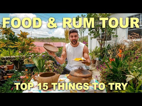 Eating AUTHENTIC CARIBBEAN FOOD in ST. LUCIA | St. Lucia Food & Rum Tasting