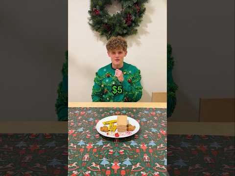 $5 vs. $100 gingerbread house