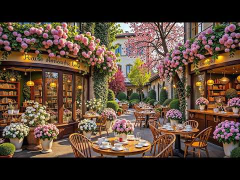 Spring Jazz Music For Stress Relief - Soft Coffee Shop Ambience To Relaxing, Studying And Working