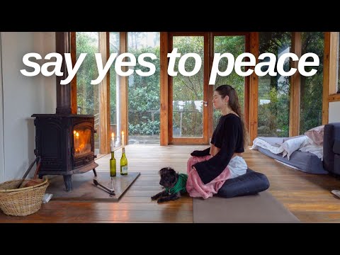 say yes to peace | life in my cabin ✨🕊️🌳 ( healing girl dairy )