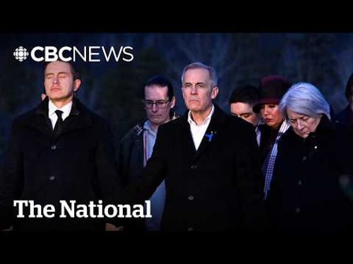 Carney, federal leaders express sorrow, unity at Tumbler Ridge vigil