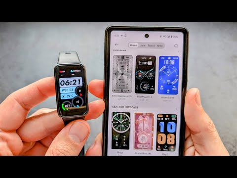 Huawei Band 10 WatchFaces - How to Change, Edit Data Fields & Download More Watchface Backgrounds