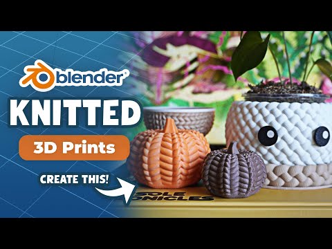 Create Textured Knit & Woven Designs in Blender for 3D Printing + Free Project File