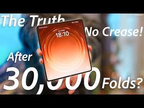 The Truth After 30,000 Folds! "Zero Crease" Foldable is Finally Here? Oppo Find N6 Durability Test