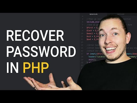 How To Create A Forgotten Password System In PHP | Password Recovery By Email In PHP | PHP Tutorial