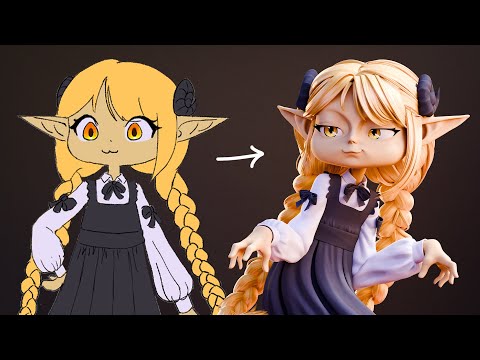 Turning Your 2D Character into 3D • 03