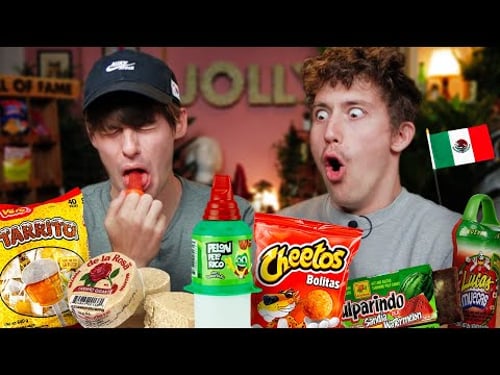 British guys try SPICY Mexican snacks 🔥🌶