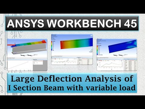 ANSYS Tutorials - Large Deflection Analysis with Variable Load