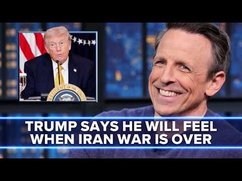 Trump Says Iran War Will End When He Feels It in His Bones