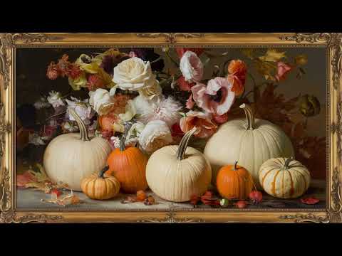 Fall pumpkins | screensaver | pumpkin paintings | autumn art for Frame TV | Smart TV background