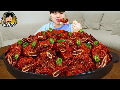 ASMR MUKBANG 집밥 직접 만든 대왕 소갈비찜 고추김치 계란말이 먹방 & 레시피 Galbi-jjim Korean Home Meal EATING REAL SOUND!
