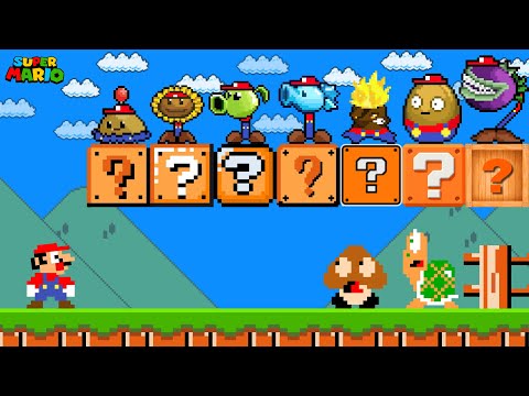 Super Mario Bros., but All Plant vs. Zombies Characters Are Custom...